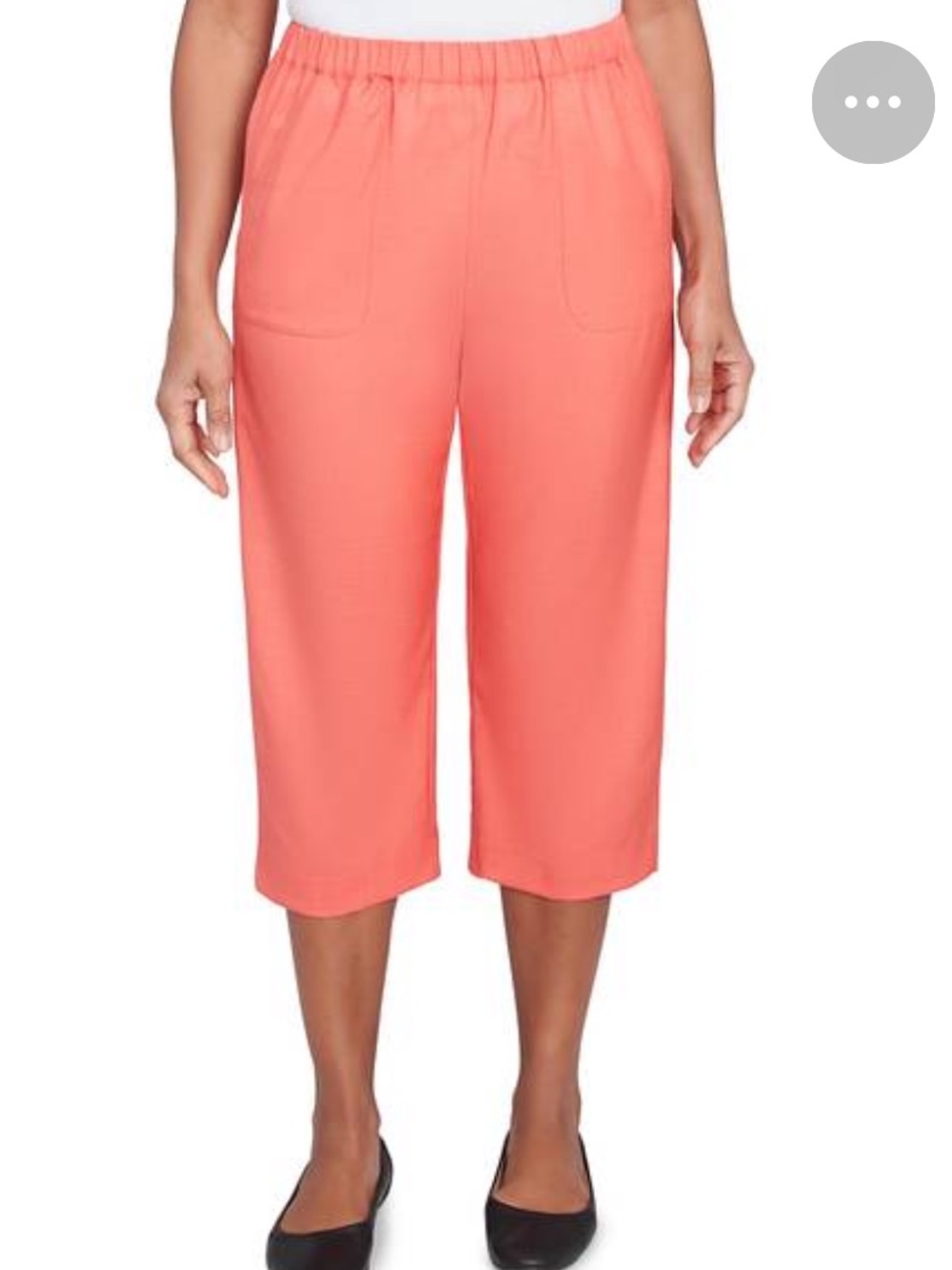 NEW Alfred Dunner coral capris